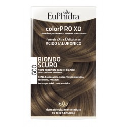 EUPHIDRA COLORPRO XD 600 BIONDO SCURO GEL COLORANTE CAPELLIIN FLACONE + ATTIVANTE + BALSAMO + GUANTI